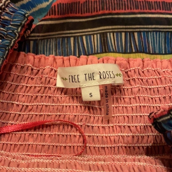 Free the Roses Romper with Skirt Overlay Size Small - Picture 6 of 8